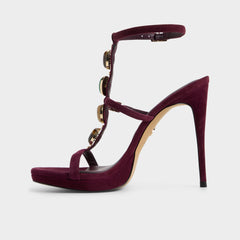 Opalia in Bordo - Strappy heeled sandal, Platform