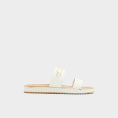 Lagoon White Women's Strappy sandals - Slide sandal, Footbed sandal