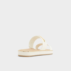 Lagoon White Women's Strappy sandals - Slide sandal, Footbed sandal