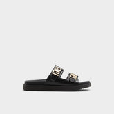 Alessie Black Women's Footbed sandals - Footbed sandal, Footbed sandal