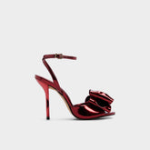 Tinsletta in Medium Red - Heeled sandal, Stiletto heel