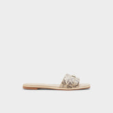 Darine Natural Women's Flats - Slide sandal
