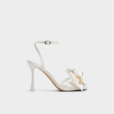 Tinsel in Other White - Strappy heeled sandal, Stiletto heel