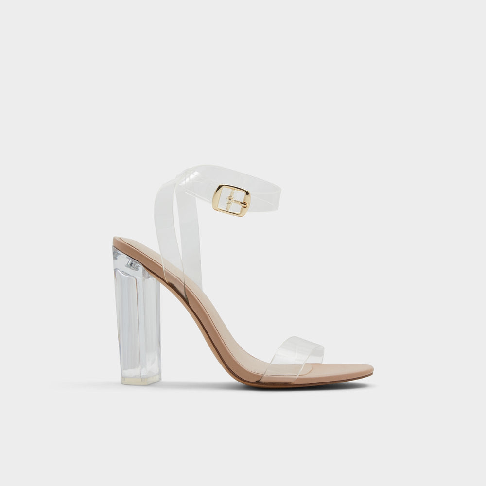 Aniwien Bone Women's Strappy sandals - Strappy heeled sandal, Block heel