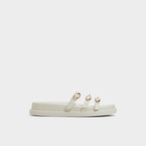 Zephyra White Women's Footbed sandals - Footbed sandal, Footbed sandal