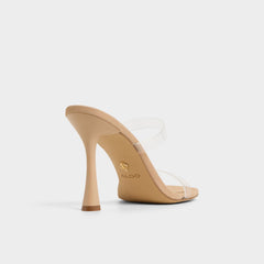 Evalina Medium Beige Women's Heeled sandals - Strappy heeled sandal, Stiletto heel