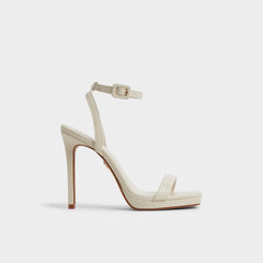 Kaathy Light Brown Women's Strappy Heels - Strappy heeled sandal