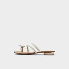 Garberia Silver Women's Flats - Flip flop
