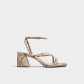 Adrauder in Brown Overflow 13801090 - Strappy block heeled sandal, Block heel