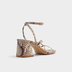 Adrauder in Brown Overflow 13801090 - Strappy block heeled sandal, Block heel