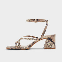 Adrauder in Brown Overflow 13801090 - Strappy block heeled sandal, Block heel