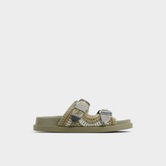 Bohodream Khaki Women's Footbed sandals - Footbed sandal