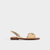 Goassi Gold Women's Iridescent metallics - Flat sandal
