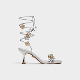 Fiorela Metallic Multi Women's Strappy sandals - Strappy heeled sandal