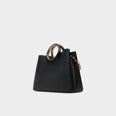 Dovieex Black Women's Top Handle Bags - Satchel bag