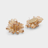 Glowria in Medium Beige - Statement earrings
