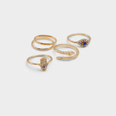 Eyeenvy Light Blue Women's Rings - Stackable rings