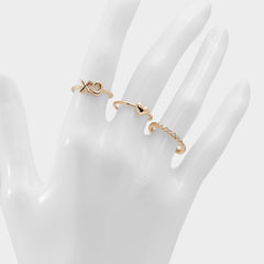 Sweetyheart Gold/Clear Multi Women's Cubic Zirconia - Ring