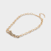 Panthere in Black Gold Multi - Pendant necklace