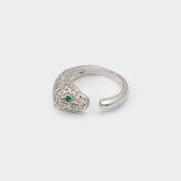 Roarica in Silver Clear Multi - Ring