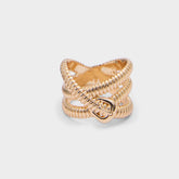 Beltura in Gold Clear Multi - Ring