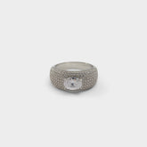 Caredar Silver/Clear Multi Women's Cubic Zirconia - Ring