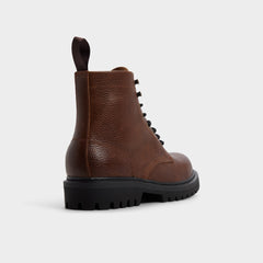 Doublezero in Dark Brown - Combat boot, Lug sole