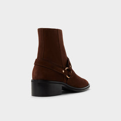 Marcos in Dark Brown - Ankle boot, Block heel