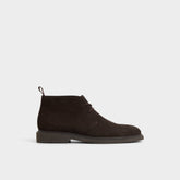 Jefrey Dark Brown Leather Suede Men's Chukka boots - Chukka boot