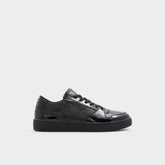 Zethan Black Synthetic Patent Men's Low top - Low top sneaker, Cup sole