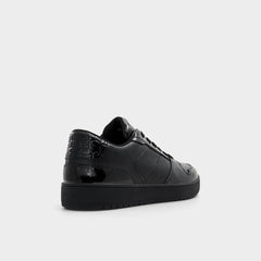 Zethan Black Synthetic Patent Men's Low top - Low top sneaker, Cup sole