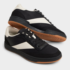 Ashwin in Black - Low top sneaker, Cup sole