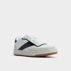 Ashwin in White - Low top sneaker, Cup sole