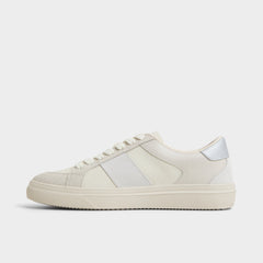 Braxton in White - Low top sneaker, Cup sole