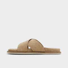 Marrin Beige Men's Slides - Slide sandal