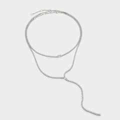 Alata Silver/Clear Multi Women's Cubic Zirconia - Necklace