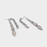 Serrpente in Silver Clear Multi - Statement earrings