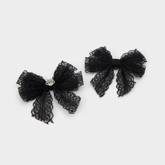 Laboucle Black Women's Shoe Charms & Laces - Shoe accessory