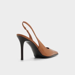 Re in Samantha Light Brown - Sling back high heel, Stiletto heel
