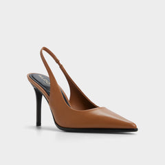 Re in Samantha Light Brown - Sling back high heel, Stiletto heel
