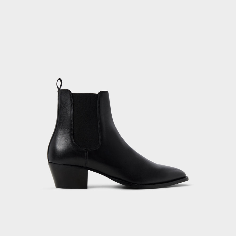 Jako in Black - Chelsea boot, Block heel