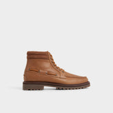 Farrell in Cognac - Combat boot, Lug sole