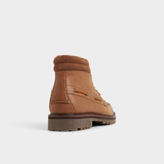 Farrell in Cognac - Combat boot, Lug sole