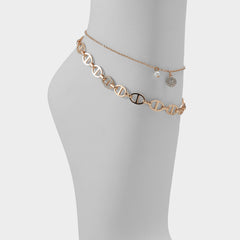 Splenndorx Gold/Clear Multi Women's Anklets - Anklet