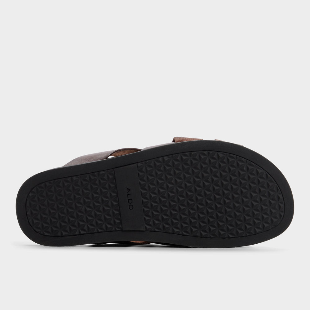 Florian in Dark Brown - Slide sandal