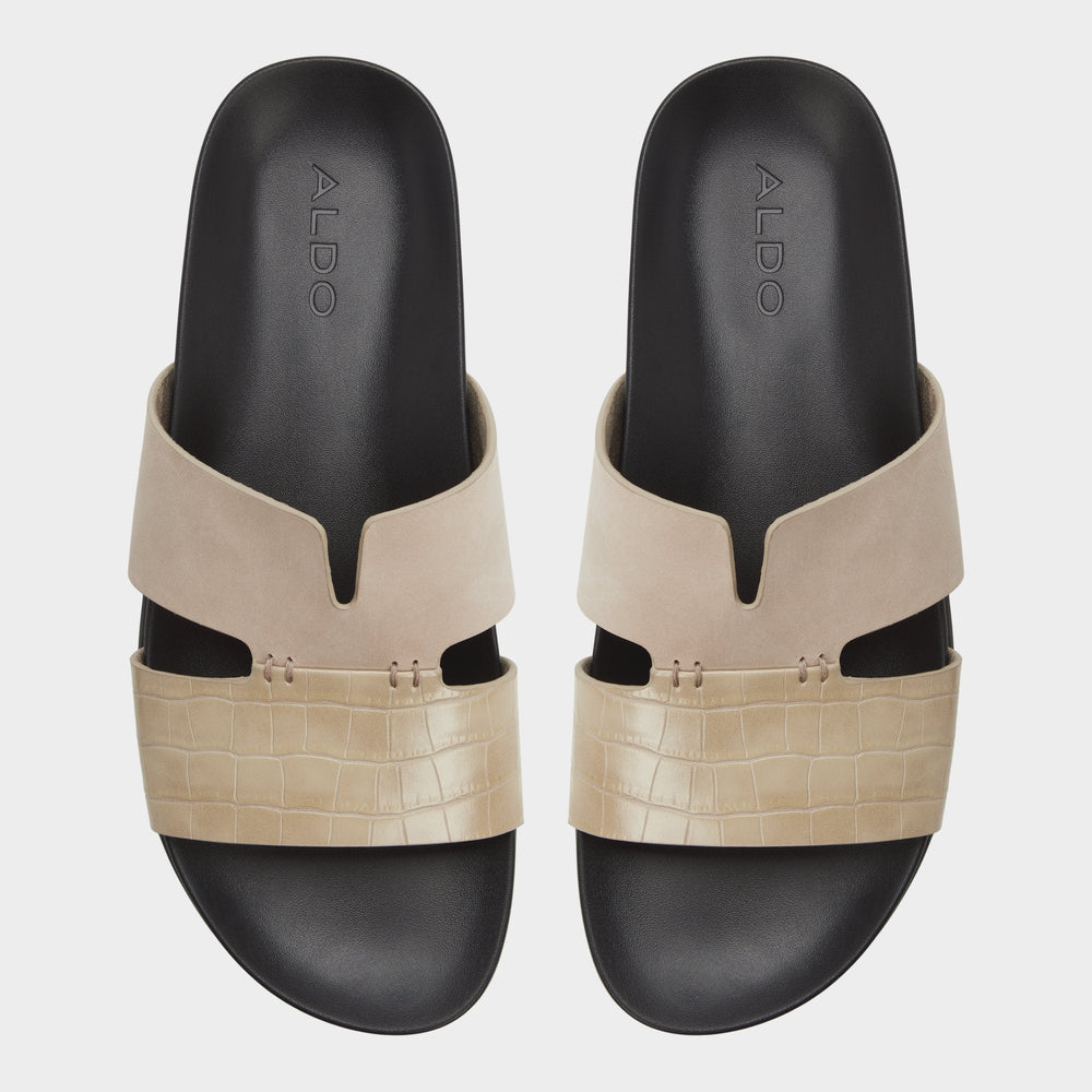Marcelo in Taupe - Slide sandal