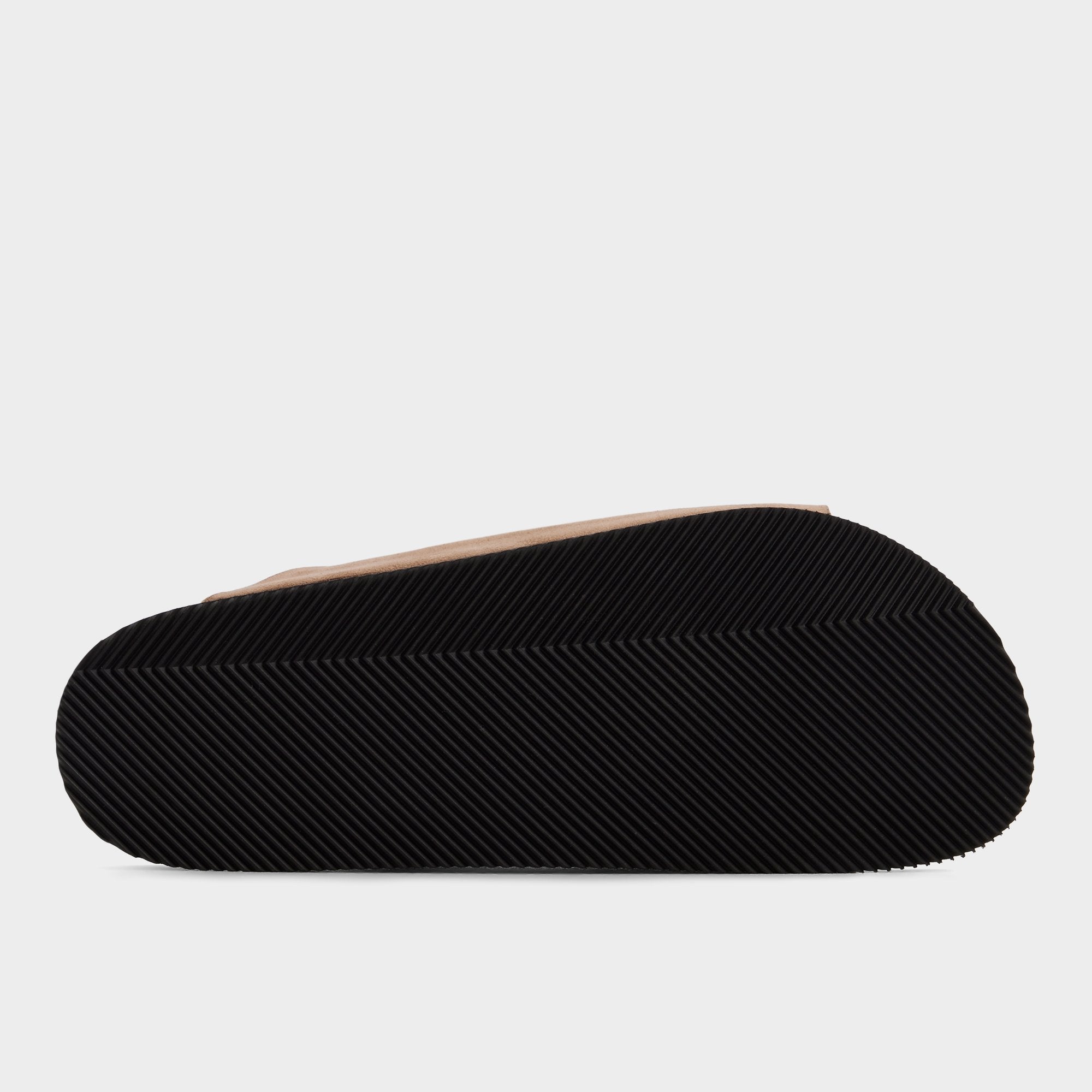 Agustin in Dark Beige - Slide sandal