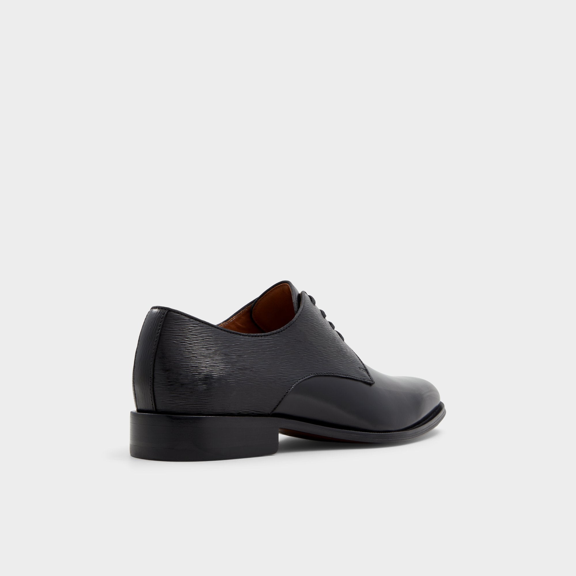 Halbart Black Leather Embossed Men's Oxfords & Lace-ups - Oxford shoe