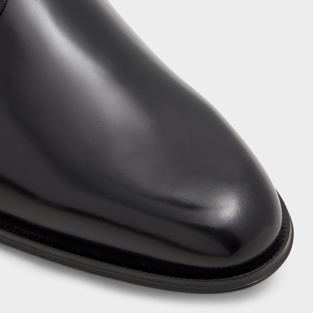 Halbart Black Leather Embossed Men's Oxfords & Lace-ups - Oxford shoe