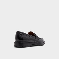 Aleris Black Men's Dress Shoes - Loafer, Lug sole